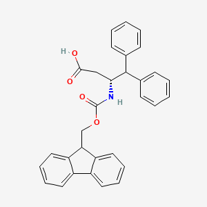 molecular formula C31H27NO4 B1310880 Fmoc-(R)-3-Amino-4,4-diphenyl-butyric acid CAS No. 332062-10-9