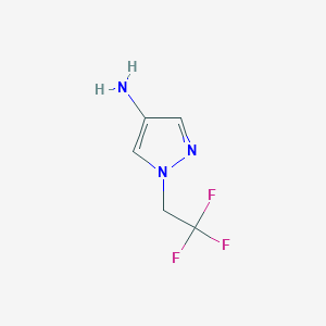 molecular formula C5H6F3N3 B1310889 1-(2,2,2-trifluoroethyl)-1H-pyrazol-4-amine CAS No. 919278-39-0