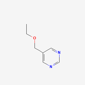 molecular formula C7H10N2O B13108911 5-(Ethoxymethyl)pyrimidine 