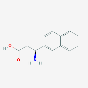 molecular formula C13H13NO2 B1310892 (S)-3-Amino-3-(naphthalen-2-yl)propanoic acid CAS No. 767282-94-0