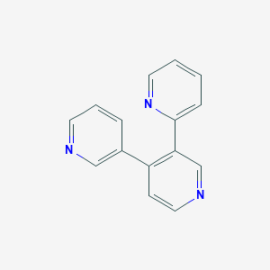 molecular formula C15H11N3 B13108920 3-pyridin-2-yl-4-pyridin-3-ylpyridine 