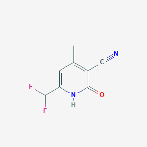 molecular formula C8H6F2N2O B1310899 6-(二氟甲基)-2-羟基-4-甲基烟腈 CAS No. 869942-32-5