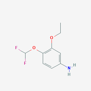 molecular formula C9H11F2NO2 B1310901 4-(Difluoromethoxy)-3-ethoxyaniline CAS No. 832740-41-7
