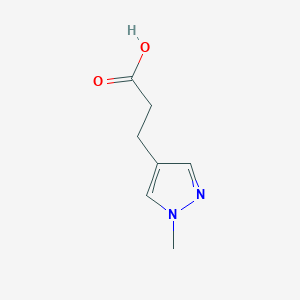 molecular formula C7H10N2O2 B1310912 3-(1-methyl-1H-pyrazol-4-yl)propanoic acid CAS No. 796845-56-2