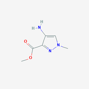 molecular formula C6H9N3O2 B1310915 methyl 4-amino-1-methyl-1H-pyrazole-3-carboxylate CAS No. 637336-53-9