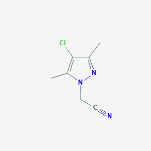 molecular formula C7H8ClN3 B1310916 (4-Chloro-3,5-dimethyl-1H-pyrazol-1-yl)-acetonitrile CAS No. 1004643-52-0