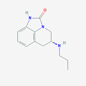 molecular formula C13H17N3O B131092 5-Propylamino-5,6-dihydro-4H-imidazo(4,5,1-ij)quinolin-2(1H)-one CAS No. 152886-85-6