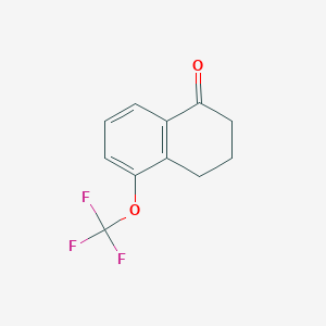 molecular formula C11H9F3O2 B13109240 5-(Trifluoromethoxy)-3,4-dihydronaphthalen-1(2h)-one 