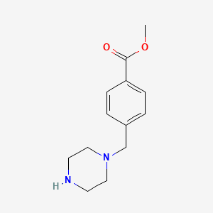molecular formula C13H18N2O2 B1310926 Methyl 4-piperazin-1-ylmethylbenzoate CAS No. 86620-81-7