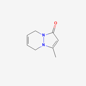 molecular formula C8H10N2O B13109311 3-Methyl-5,8-dihydro-1H-pyrazolo[1,2-a]pyridazin-1-one 