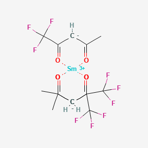 molecular formula C15H12F9O6Sm B13109343 Samariumtrifluoroacetylacetonate 