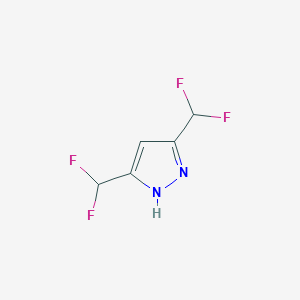 molecular formula C5H4F4N2 B1310946 3,5-双(二氟甲基)-1H-吡唑 CAS No. 77614-79-0