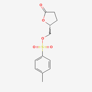 molecular formula C12H14O5S B1310958 (R)-(5-Oxotetrahydrofuran-2-yl)methyl 4-methylbenzenesulfonate CAS No. 58879-33-7