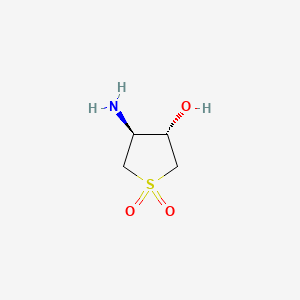 molecular formula C4H9NO3S B1310974 (3S,4S)-4-amino-1,1-dioxothiolan-3-ol CAS No. 444608-38-2