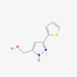 molecular formula C8H8N2OS B1310980 (5-Thien-2-yl-1h-pyrazol-3-yl)methanol CAS No. 852228-02-5