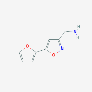molecular formula C8H8N2O2 B1310981 [5-(2-Furyl)isoxazol-3-yl]methylamine CAS No. 850375-13-2