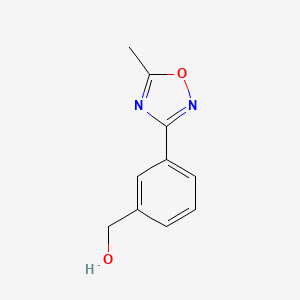 molecular formula C10H10N2O2 B1310983 [3-(5-Methyl-1,2,4-oxadiazol-3-yl)phenyl]methanol CAS No. 852180-70-2