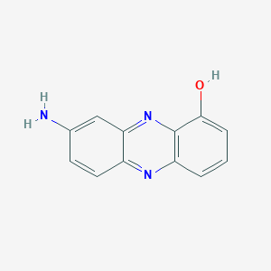 molecular formula C12H9N3O B13109871 8-Aminophenazin-1-ol 