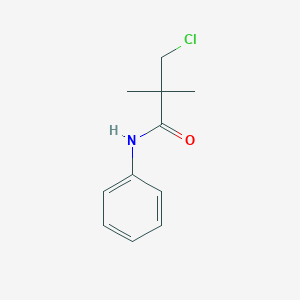 molecular formula C11H14ClNO B1311000 3-chloro-2,2-dimethyl-N-phenylpropanamide CAS No. 82820-74-4