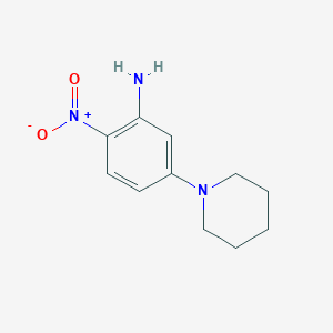 molecular formula C11H15N3O2 B1311005 2-Nitro-5-piperidinoaniline CAS No. 54997-99-8