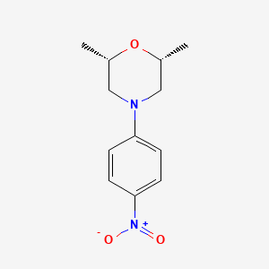 molecular formula C12H16N2O3 B1311007 (2R,6S)-2,6-Dimethyl-4-(4-nitrophenyl)morpholine 