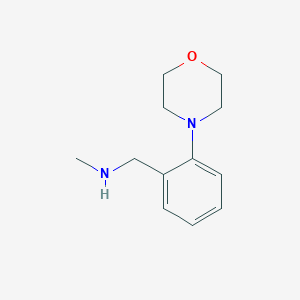 molecular formula C12H18N2O B1311012 Methyl-(2-morpholin-4-yl-benzyl)-amine CAS No. 871217-44-6