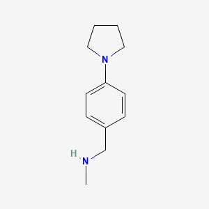 molecular formula C12H18N2 B1311013 N-methyl-N-(4-pyrrolidin-1-ylbenzyl)amine CAS No. 823188-79-0