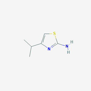 molecular formula C6H10N2S B1311014 4-Isopropyl-1,3-thiazol-2-amine CAS No. 79932-20-0