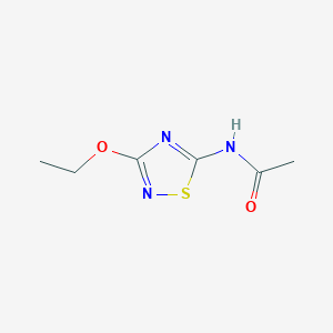 molecular formula C6H9N3O2S B13110141 N-(3-ethoxy-1,2,4-thiadiazol-5-yl)acetamide 