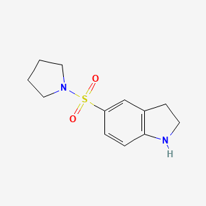 molecular formula C12H16N2O2S B1311015 5-(Pyrrolidin-1-ylsulfonyl)indoline CAS No. 874594-03-3