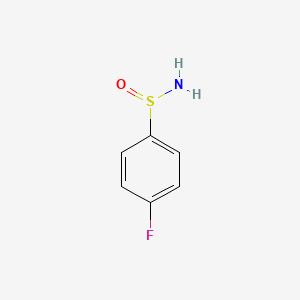 molecular formula C6H6FNOS B13110157 4-Fluorobenzenesulfinamide 