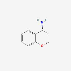 molecular formula C9H11NO B1311017 (4R)-3,4-dihydro-2H-1-benzopyran-4-amine CAS No. 210488-55-4