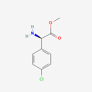 molecular formula C9H10ClNO2 B1311018 (R)-甲基2-氨基-2-(4-氯苯基)乙酸酯 CAS No. 43189-43-1