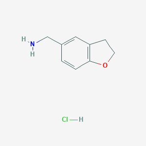 molecular formula C9H12ClNO B131102 (2,3-Dihydrobenzofuran-5-yl)methanamine hydrochloride CAS No. 635309-62-5