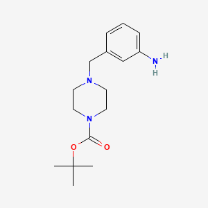 molecular formula C16H25N3O2 B1311023 tert-Butyl 4-(3-Aminobenzyl)piperazine-1-carboxylate CAS No. 361345-40-6