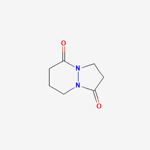 molecular formula C7H10N2O2 B13110237 Tetrahydro-1H-pyrazolo[1,2-a]pyridazine-1,5(6H)-dione 