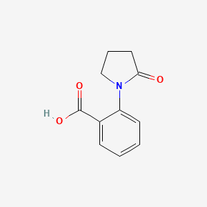 molecular formula C11H11NO3 B1311032 2-(2-氧代吡咯烷-1-基)苯甲酸 CAS No. 41790-73-2