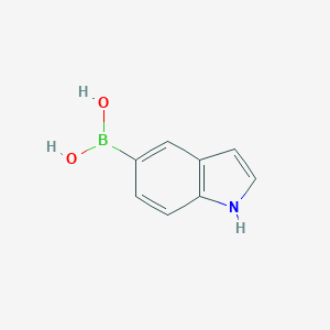 molecular formula C8H8BNO2 B131104 Indole-5-boronic acid CAS No. 144104-59-6