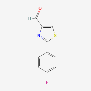 molecular formula C10H6FNOS B1311042 2-(4-Fluorophenyl)thiazole-4-carbaldehyde CAS No. 875858-80-3