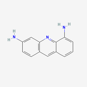 molecular formula C13H11N3 B13110537 Acridine, 3,5-diamino- CAS No. 40505-25-7