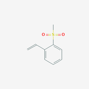 molecular formula C9H10O2S B13110564 2-Methylsulfonylstyrene 