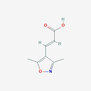 molecular formula C8H9NO3 B1311057 (2E)-3-(3,5-dimethylisoxazol-4-yl)acrylic acid CAS No. 773129-55-8