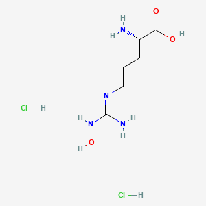 molecular formula C6H16Cl2N4O3 B13110599 NW-hydroxy-L-argininedihydrochloride 
