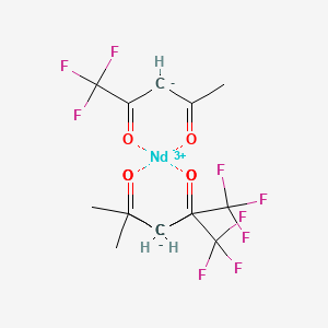 molecular formula C15H12F9NdO6 B13110678 Neodymiumtrifluoroacetylacetonate 