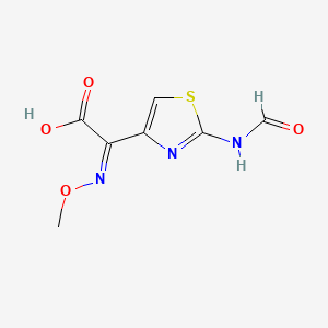 molecular formula C7H7N3O4S B1311081 (Z)-2-Formamido-alpha-(methoxyimino)thiazol-4-acetic acid CAS No. 65872-43-7