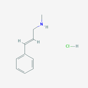 molecular formula C10H14ClN B131109 (E)-N-Methyl-3-phenyl-2-propen-1-amine CAS No. 116939-14-1