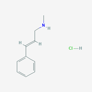 molecular formula C10H14ClN B131109 (E)-N-methyl-3-phenylprop-2-en-1-amine;hydrochloride CAS No. 116939-14-1