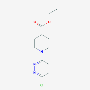 molecular formula C12H16ClN3O2 B1311092 Ethyl 1-(6-chloropyridazin-3-yl)piperidine-4-carboxylate CAS No. 252263-47-1