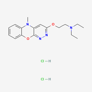Ethanamine, N,N-diethyl-2-((5-methyl-5H-pyridazino(3,4-b)(1,4)benzoxazin-3-yl)oxy)-, dihydrochloride