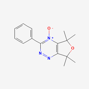 molecular formula C15H17N3O2 B1311102 5,5,7,7-Tetramethyl-4-oxido-3-phenylfuro[3,4-e][1,2,4]triazin-4-ium CAS No. 73083-51-9